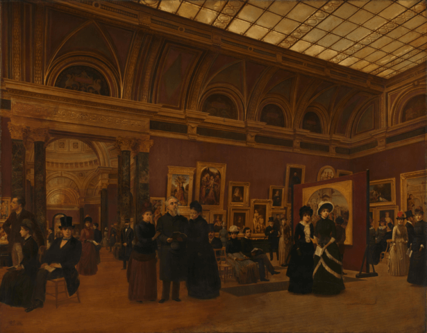 ナショナル・ギャラリー、32室内部　1886年　Giuseppe Gabrielli作　ナショナル・ギャラリー蔵（ Government Art Collection ）